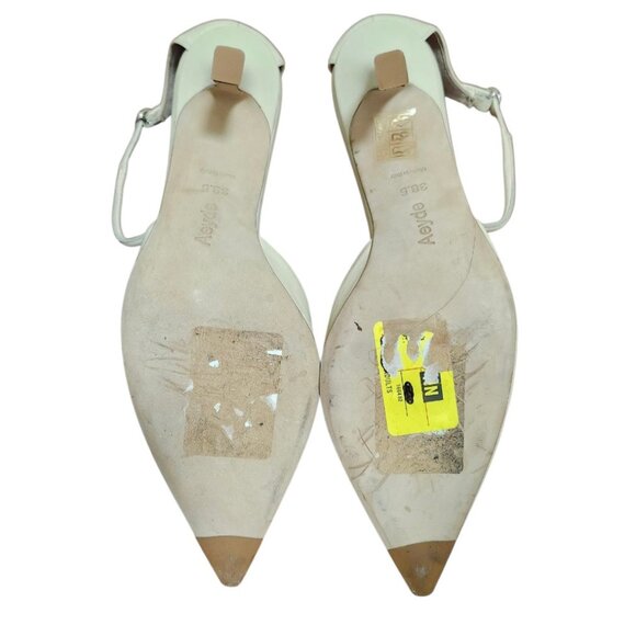 AEYDE Selma cream leather color Pointed Toe Pump Women SIZE EU 38.5/US 7.5 - Picture 12 of 16
